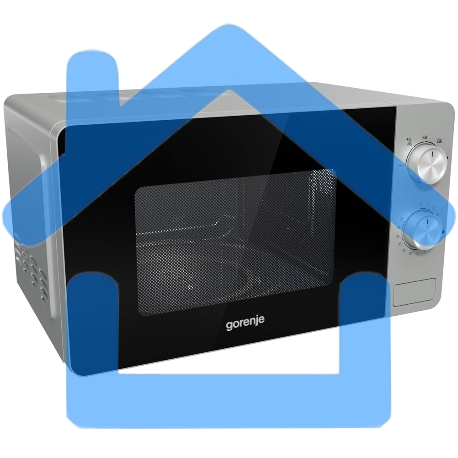 Микроволновая печь Gorenje MO20E1S серебристый, 20 л, 800 Вт, переключатели - поворотный механизм
