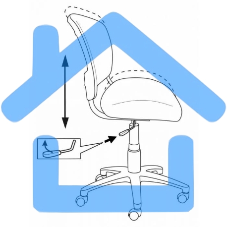 Кресло компьютерное Бюрократ CH-296/DG/15-48 темно-серый, сиденье серый 15-48, спинка сетка-10