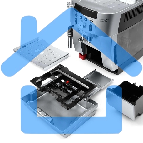 Кофемашина DeLonghi ECAM 250.31SB серебристый/черный, исп. кофе - молотый/зерновой, 1.8 л, 1450 Вт, 15 Бар-3