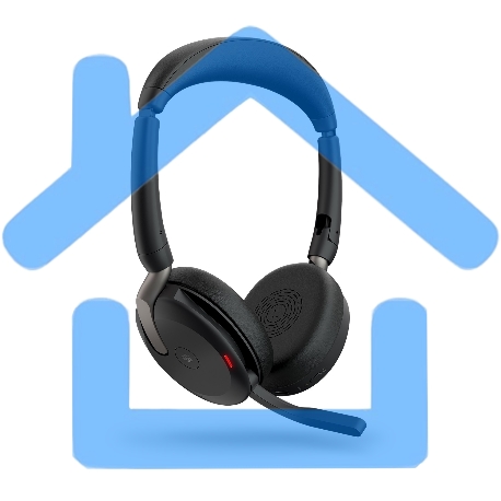 Гарнитура беспроводная Jabra Evolve2 65 Flex, Link380a MS Stereo