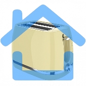 Тостер BQ T1711, 900Вт, слоновая кость