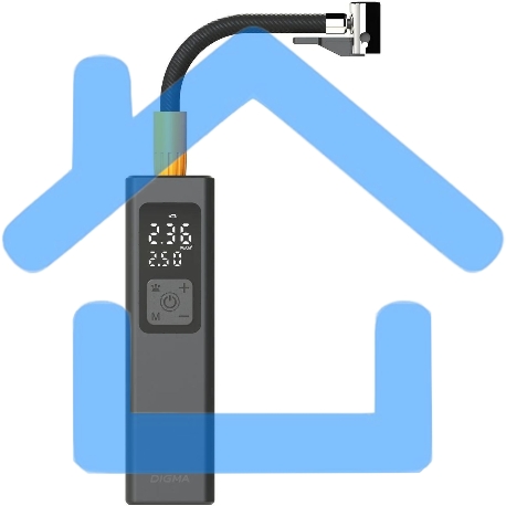 Автомобильный компрессор Digma QBK-275 шланг 0.16м