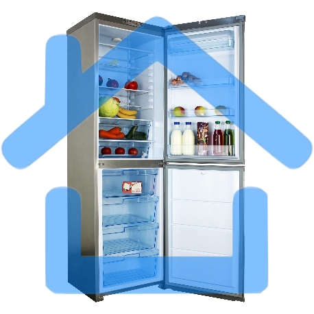 Холодильник ОРСК 177 MI металлик двухкамерный 220/160л морозилка снизу-5