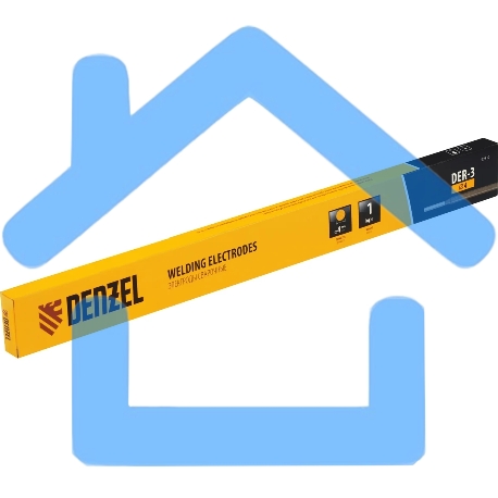 Электроды DER-3, диам. 4 мм, 1 кг, рутиловое покрытие Denzel-1