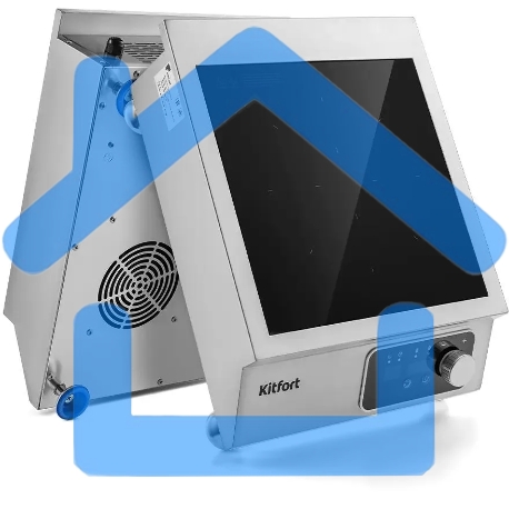 Плита Индукционная Kitfort КТ-143 серебристый/черный стеклокерамика (настольная)-1