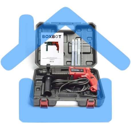 Перфоратор Boxbot RH-500, 500 Вт, 1.7 Дж, кейс, буры в комплекте-5