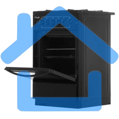 Плита комбинированная Лысьва ЭГ 401-2у черный, газовых конфорок 4 шт, духовка 57 л, 50 см x 84 см x 60 см-3