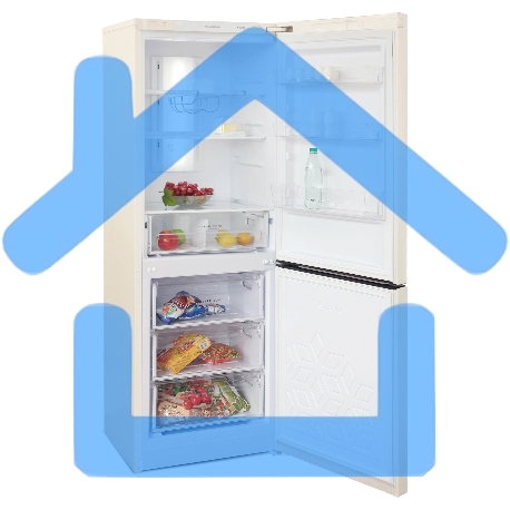 Холодильник Бирюса B-G920NF бежевый двухкамерный 210/100 л морозилка снизу, No Frost-4