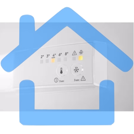 Встраиваемый холодильник AEG OSC6N181ES белый, двухкамерный, 195/62л морозилка снизу, No Frost-1