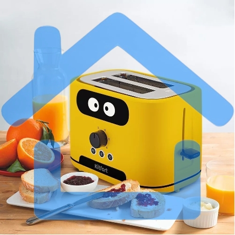 Тостер Kitfort КТ-4093-1 870Вт желтый-6