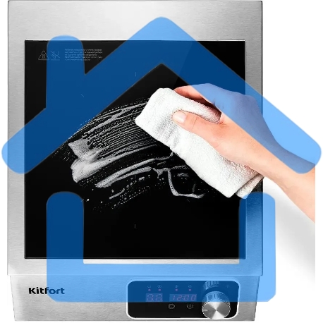 Плита Индукционная Kitfort КТ-143 серебристый/черный стеклокерамика (настольная)-3