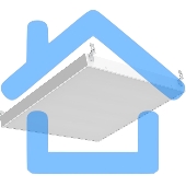 Светильник светодиодный универсальный Gauss LED ДВО 30 Вт MiR 3000 Лм 5000К 588х588х50 мм IP40 Грильято матовый планки