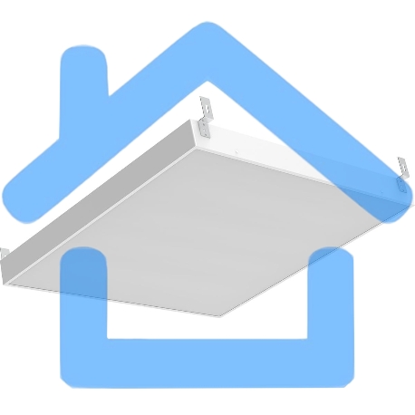 Светильник светодиодный универсальный Gauss LED ДВО 30 Вт MiR 3000 Лм 5000К 588х588х50 мм IP40 Грильято матовый планки