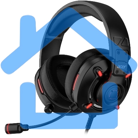 Наушники с микрофоном мониторные оголовье Acer Nitro OHW306 черный ZL.HDSEE.00E