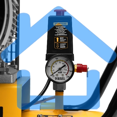 Компрессор воздушный рем. привод BCV 5500-T/200, 5,5 кВт, 200 литров, 850 л/мин Denzel-5