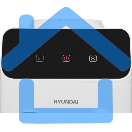 Кулер Hyundai H-WD4231E напольный электронный белый-1