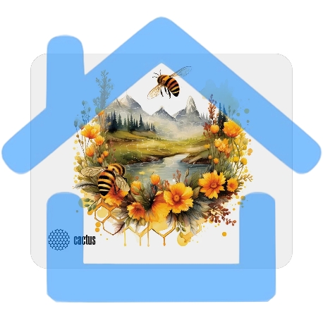 Коврик для мыши Cactus Honeybee 220x180x2мм (CS-MP-P09XS)