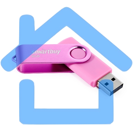 Флешка USB Smartbuy R/W Twist Pink (SB008Gb2TWP), 8Gb, USB 2.0, R/W 15/5, розовый-3