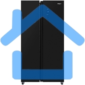 Холодильник KRONA EISKALT 9159 SBS TNF DARK INOX SIDE-BY-SIDE 291/145 л