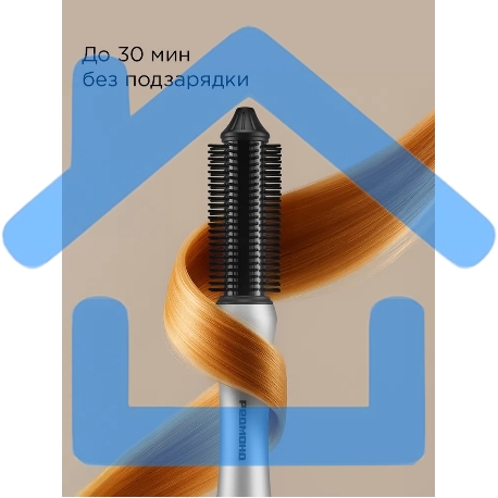 Расческа-выпрямитель Redmond HS1741 34Вт белый/черный макс.темп.:200С-6