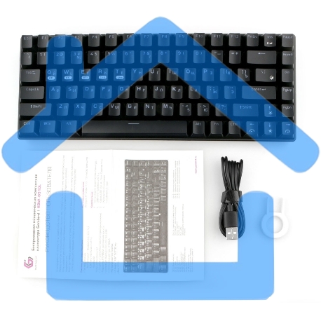 Клавиатура Gembird KBW-G510L проводная + беспроводная, USB, черный-8