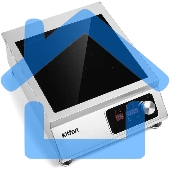 Плита Индукционная Kitfort КТ-143 серебристый/черный стеклокерамика (настольная)