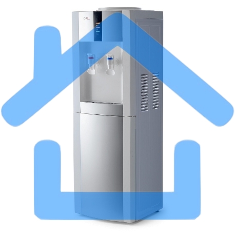 Кулер AEL LС-AEL-47b напольный компрессорный белый/серебристый-1