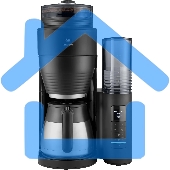 Кофеварка капельная Melitta Aromafresh 2 Grind & Brew черный, исп. кофе - зерновой, 1.25 л