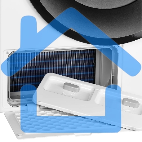 Сушильная машина MONSHER MDM 660 Blanc белый, 9 кг, сушка - тепловой насос, программ - 15, 60 x 85 x 68.5 см-22