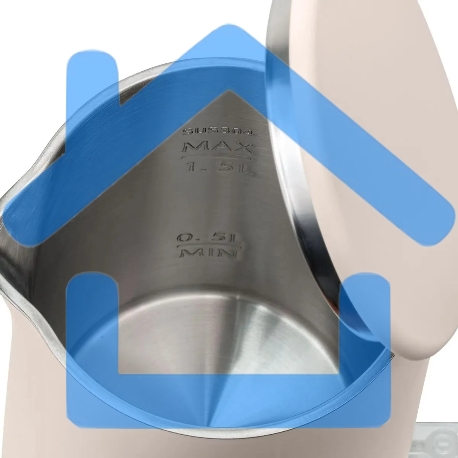 Чайник электрический Galaxy Line GL 0327, пудровый, пластик, 1800 Вт, 1,5 л-8