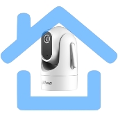 Мини-PT IP-видеокамера с Wi-Fi DAHUA 4Мп; 1/2.8” CMOS; объектив 4мм; механический ИК-фильтр; чувствительность 0.05лк@F1.6; сжатие: H.265+, H.265, H.264+, H.264, MJPEG; 2 потока до 4Мп@25к/с; видеоан