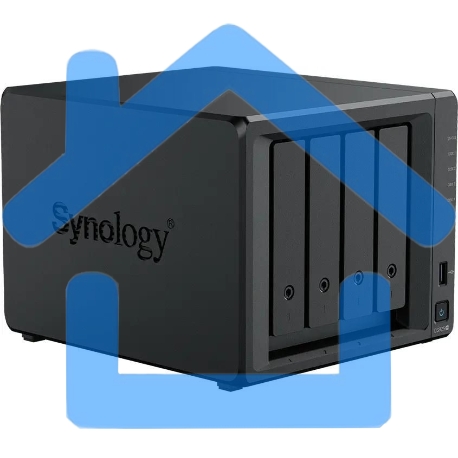 Сетевое хранилище Synology DiskStation DS925+ черный (AMD Ryzen V1500B/4Gb/4 pcs (3.5