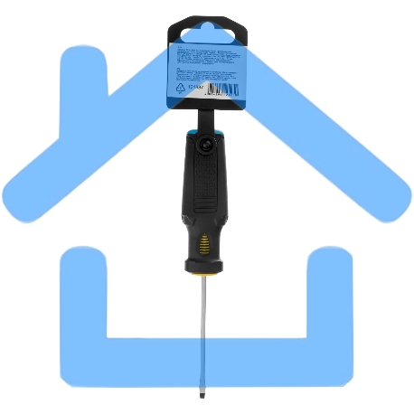 Отвертка Denzel SL3х75 мм, S2, 3к рукоятка-4