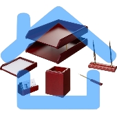 Настольный набор Good Sunrise M6C-25A (6 предметов) фактура красное дерево, материал дерево, бордовый/черный