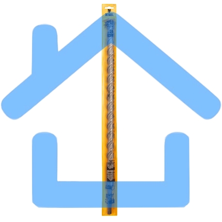 Бур по бетону Denzel двойная спираль, Cobalt W-tip, 20x460 мм, SDS PLUS-3