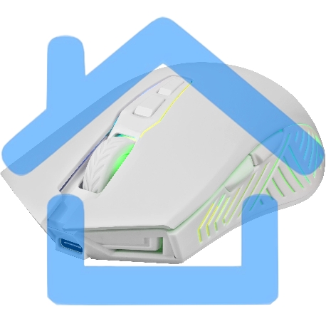 Мышь беспроводная Defender Pandora GM-502 белый, 3200 dpi, радиоканал, USB, кнопки - 7-8