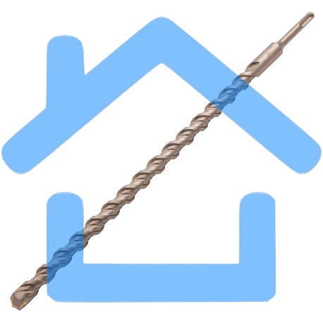 Бур по бетону Denzel двойная спираль, Cobalt W-tip, 20x460 мм, SDS PLUS