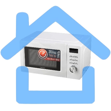 Микроволновая печь ENERGY EMW-20707EG белый, 20 л, 700 Вт, переключатели - поворотный механизм/кнопки