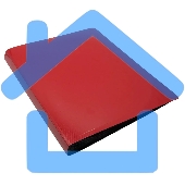 Папка с 20 прозрачными вкладками Бюрократ DeLuxe DLV20RED A4, пластик, 0.7мм, красный