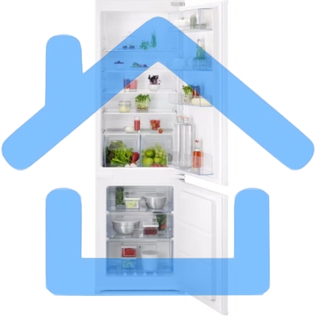 Встраиваемый холодильник AEG OSC6N181ES белый, двухкамерный, 195/62л морозилка снизу, No Frost