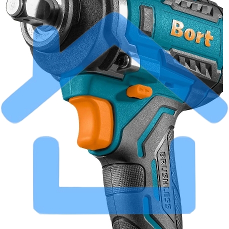 Гайковерт аккумуляторный Bort BSR-21U (2х4АЧ+ЗУ) 93418477 800 Нм, 0-2700 об/мин, акб Li-Ion, аккумуляторная система Makita 18V LXT 18 В, вес 1.4 кг-4