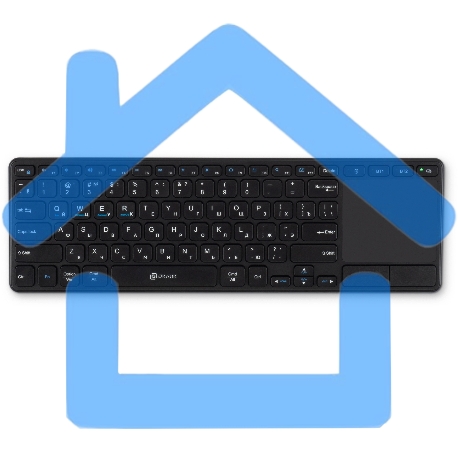 Клавиатура Оклик K614W черный USB беспроводная slim Multimedia Touch (1979327)-1