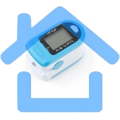 Пульсоксиметр Energenie EG-PO2W, белый с синим