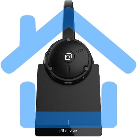 Наушники с микрофоном Оклик HS-L700 черный накладные оголовье-2