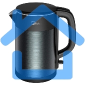 Чайник электрический Midea 1.5л, 2200Вт, черный