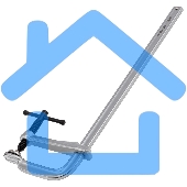 Струбцина Denzel F-образная, 120x400 мм, кованая