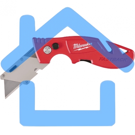 Нож строительный Milwaukee Fastback с отсеком для хранения лезвий (1шт дисплей 6 шт)-4