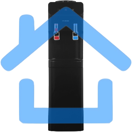 Кулер Hyundai H-WD4240E напольный электронный черный