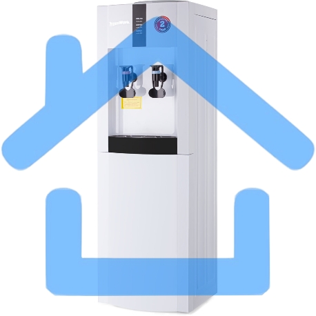 Кулер Aqua Work 16LR напольный компрессорный белый/черный