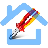 Диэлектрические комбинированные плоскогубцы Deli DL512008 200мм, сталь Cr-V, сертификат VDE для работ под напряжением до 1000 В